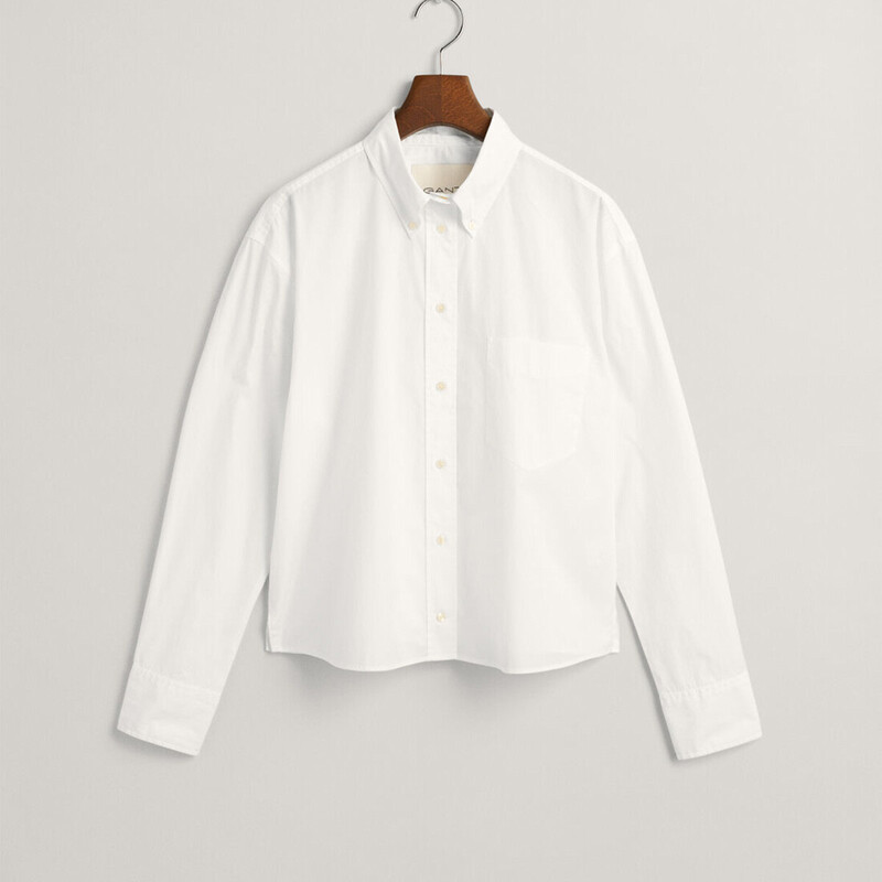 Relaxed Fit Cropped Shirt - 3GW4300299 - GANT
