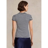 Striped Rib-Knit Cotton Crewneck T-Shirt - 211891520001 - POLO RALPH LAUREN