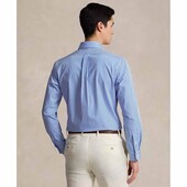 Custom Fit Striped Stretch Poplin Shirt - 710929346001 - POLO RALPH LAUREN