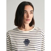 Striped Monogram T-Shirt - 3GW4200826 - GANT