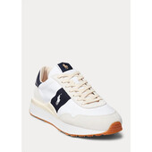 Train 89 Suede and Oxford Trainer - 809878008002 - POLO RALPH LAUREN