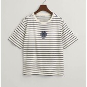 Striped Monogram T-Shirt - 3GW4200826 - GANT