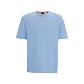 RELAXED-FIT T-SHIRT IN STRETCH COTTON WITH LOGO PRINT - 50473278 - BOSS