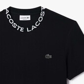 Ultralight Piqué Logo Jacquard Collar T-shirt - 3TH7488 - LACOSTE