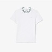 Stretch Piqué Stripe Collar T-Shirt - 3TH8174 - LACOSTE