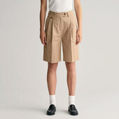 Relaxed Fit Pleated Chino Shorts - 3GW4020093 - GANT