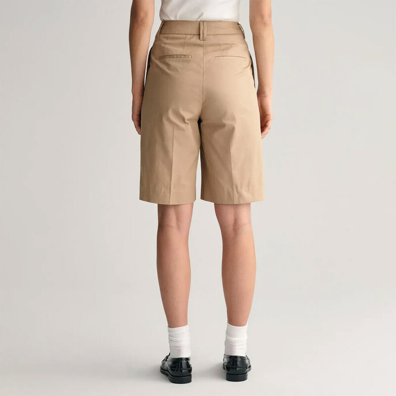 Relaxed Fit Pleated Chino Shorts - 3GW4020093 - GANT