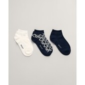 3-Pack G Patterned Ankle Socks - 3GW4960221 - GANT