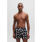 FULLY LINED SWIM SHORTS WITH PINEAPPLE MOTIF - 50515718 - BOSS
