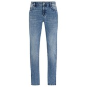 SLIM-FIT JEANS IN BLUE CASHMERE-TOUCH DENIM - 50513631 - BOSS