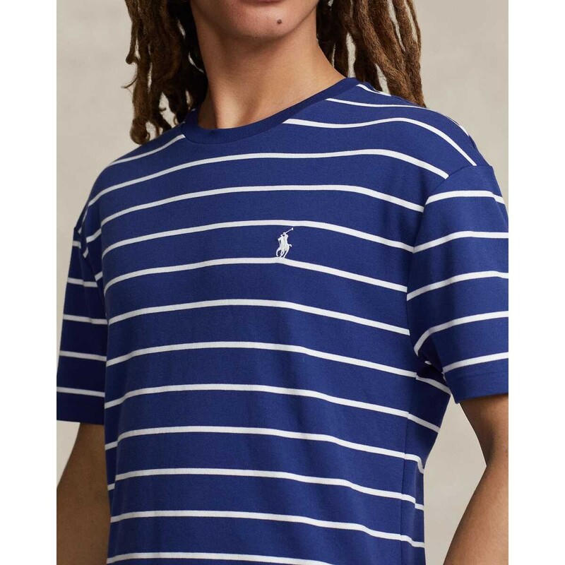 Classic Fit Striped Soft Cotton T-Shirt - 710926741001 - POLO RALPH LAUREN