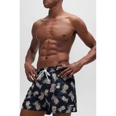 FULLY LINED SWIM SHORTS WITH PINEAPPLE MOTIF - 50515718 - BOSS