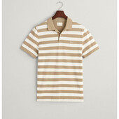 Wide Striped Piqué Polo Shirt - 3G2013040 - GANT